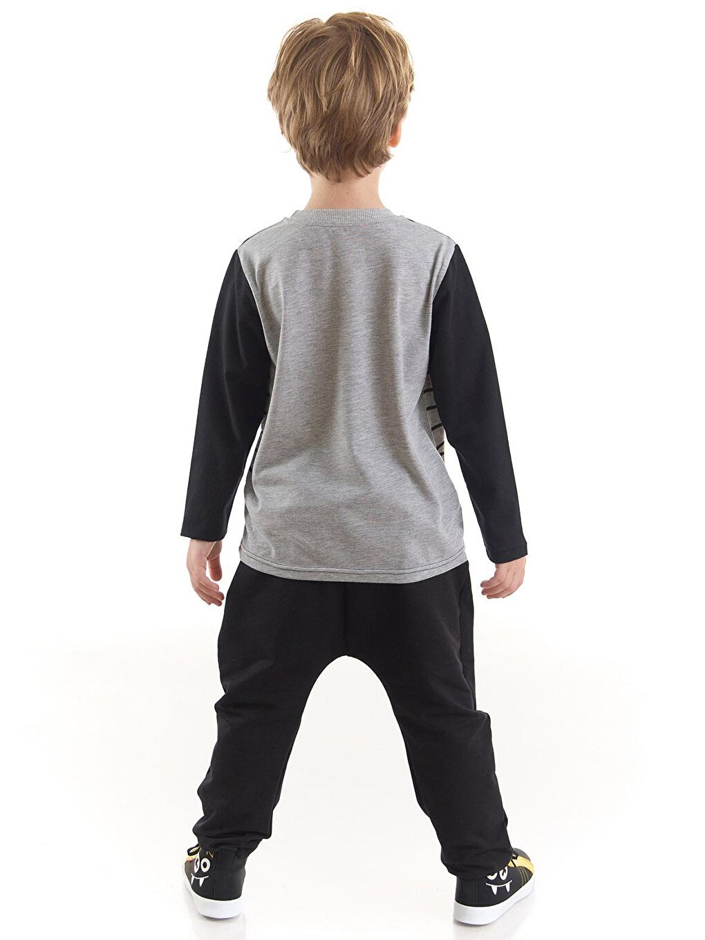 Denokids Karışık Sarkan Canavar Erkek Çocuk T-shirt Pantolon Takım - 1