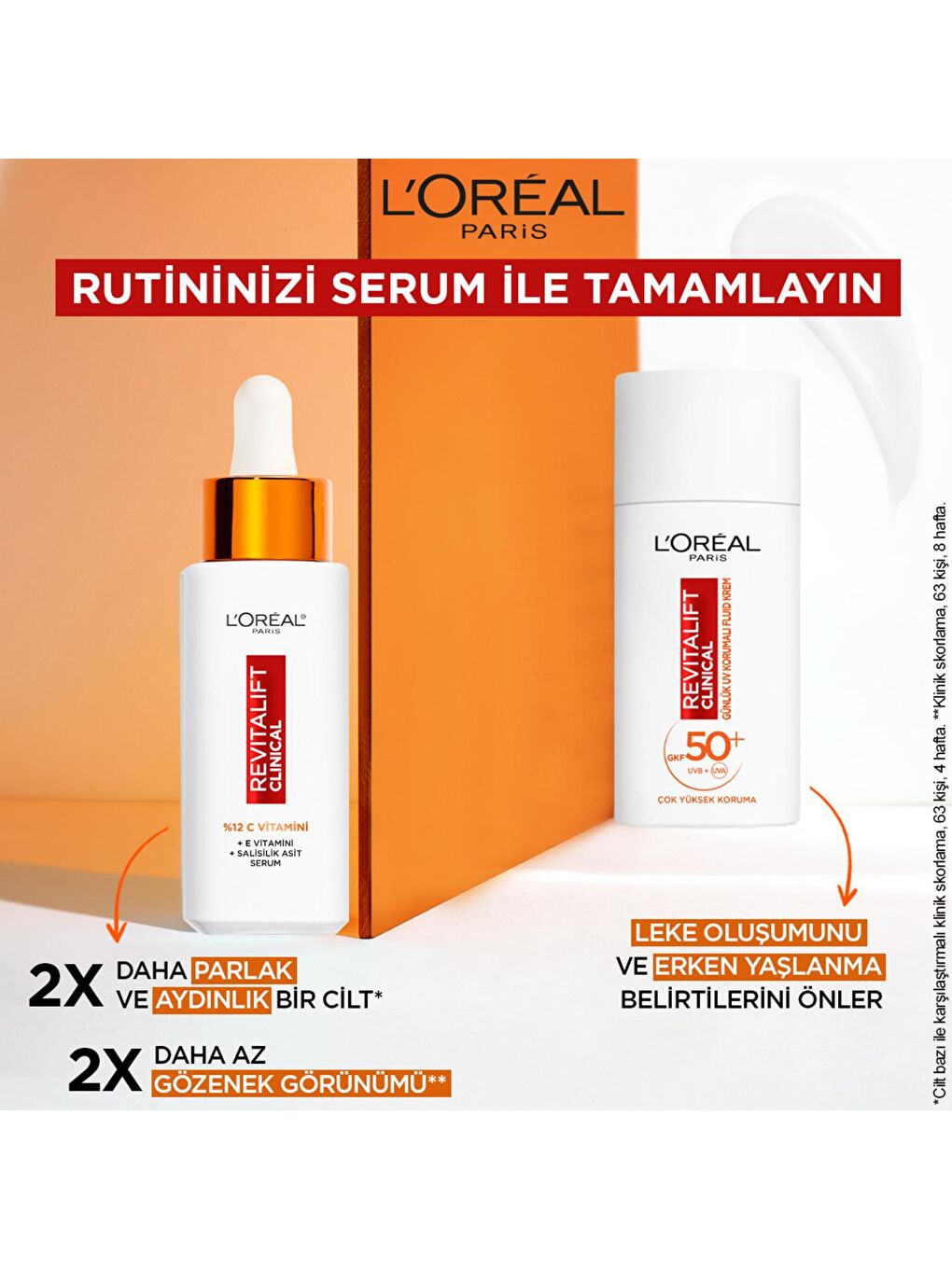 L'Oreal Paris Siyah Revitalift Clinical SPF 50+ Günlük Yüz Güneş Kremi 50 ml - 4