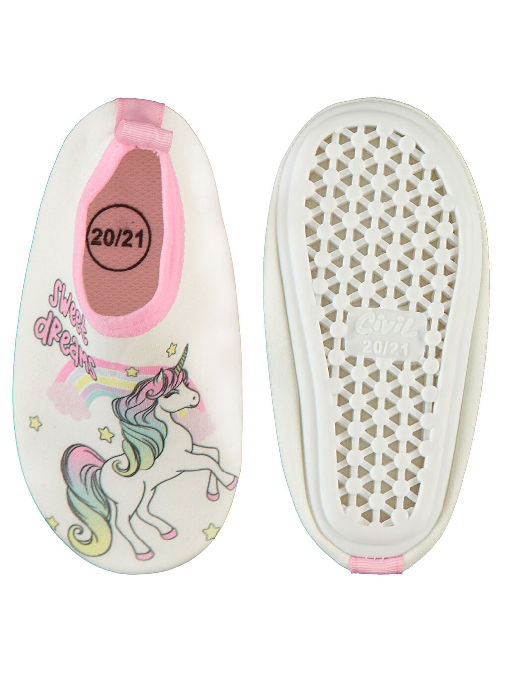 Girls Kız Çocuk Deniz Ayakkabısı 20-24 Numara Beyaz-1