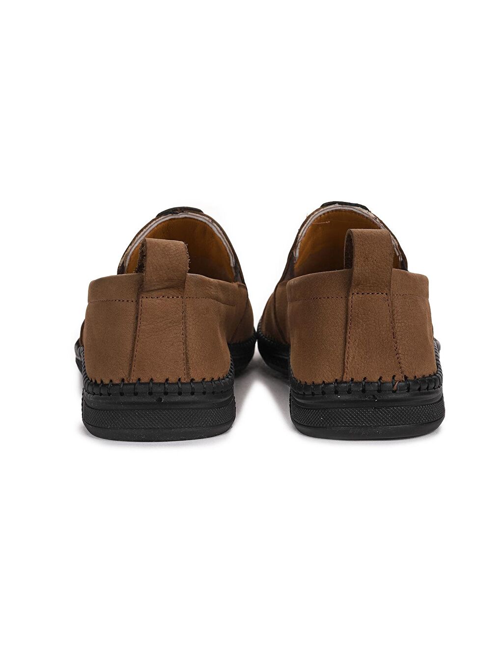 Bej Nubuk Deri Comfort Topuk Jelli Günlük Erkek Ayakkabı Gzm 308-2