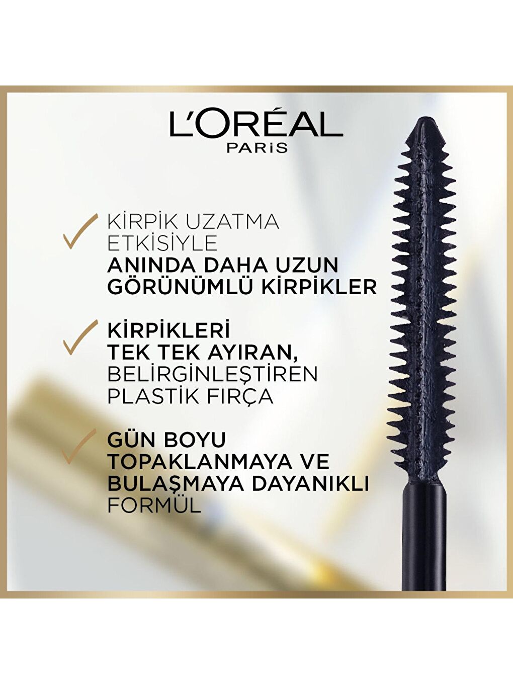 L'Oreal Paris Siyah Telescopic Maskara - Siyah - 3