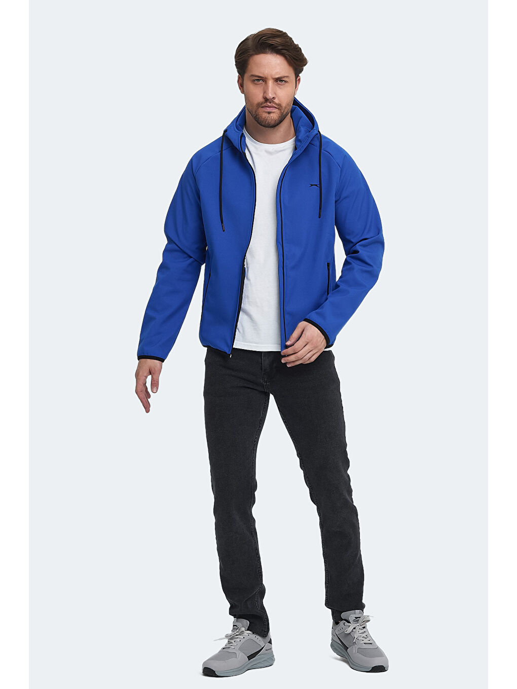 RANGI Erkek  Kapüşonlu Kaban Saks Mavi-6