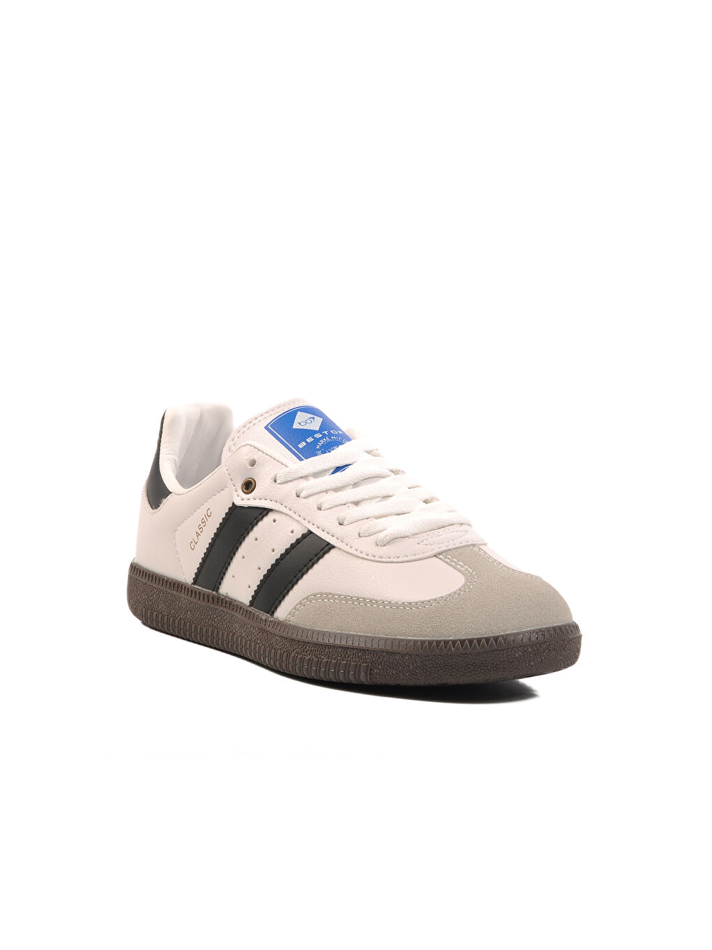 Beyaz-Siyah Unisex Spor Ayakkabı Sneaker 572 G-2