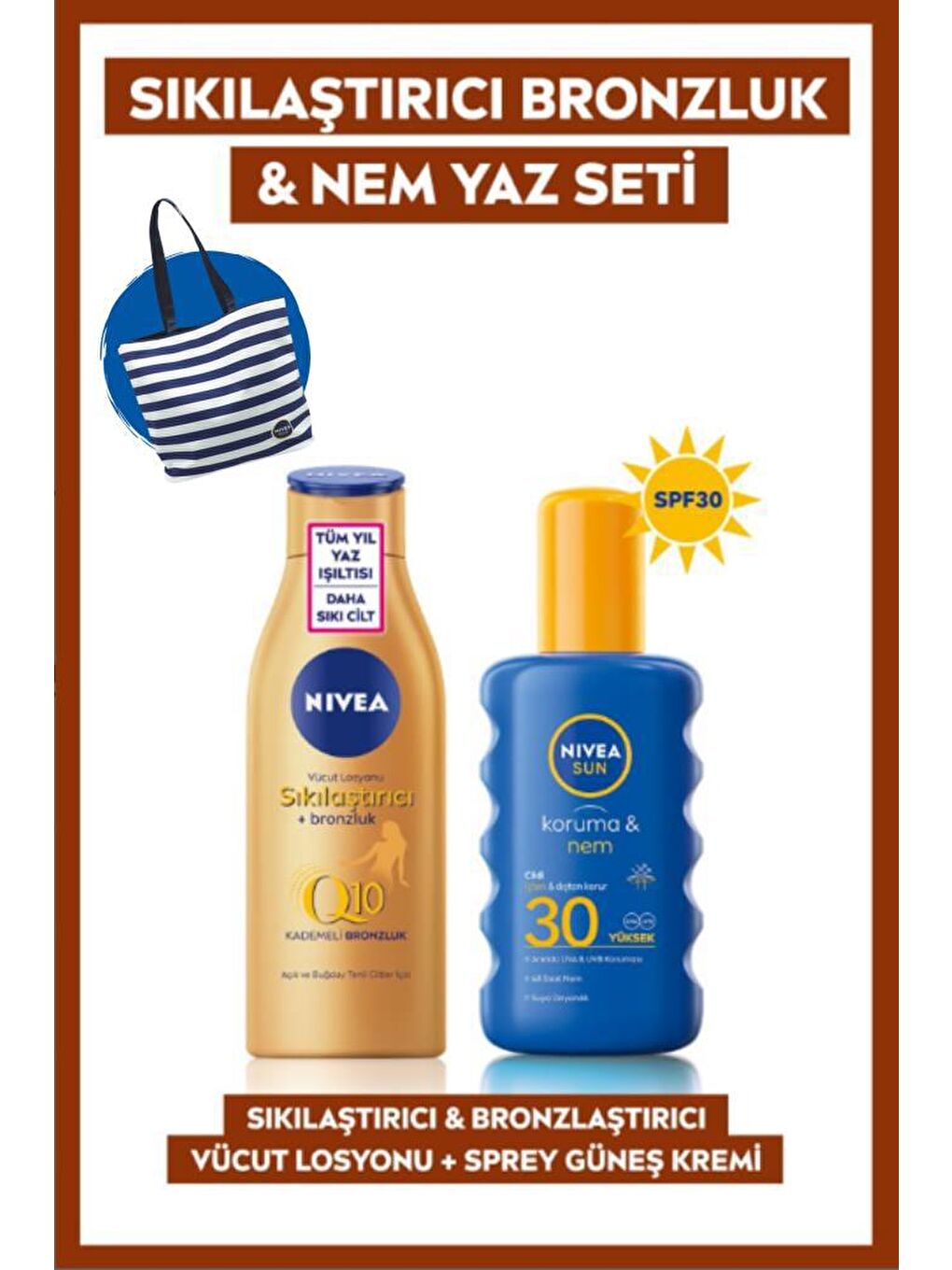 Sun Koruma & Nem Nemlendirici Güneş Spreyi Sıkılaştırıcı Bronzluk Vücut Losyonu 200 ml-7