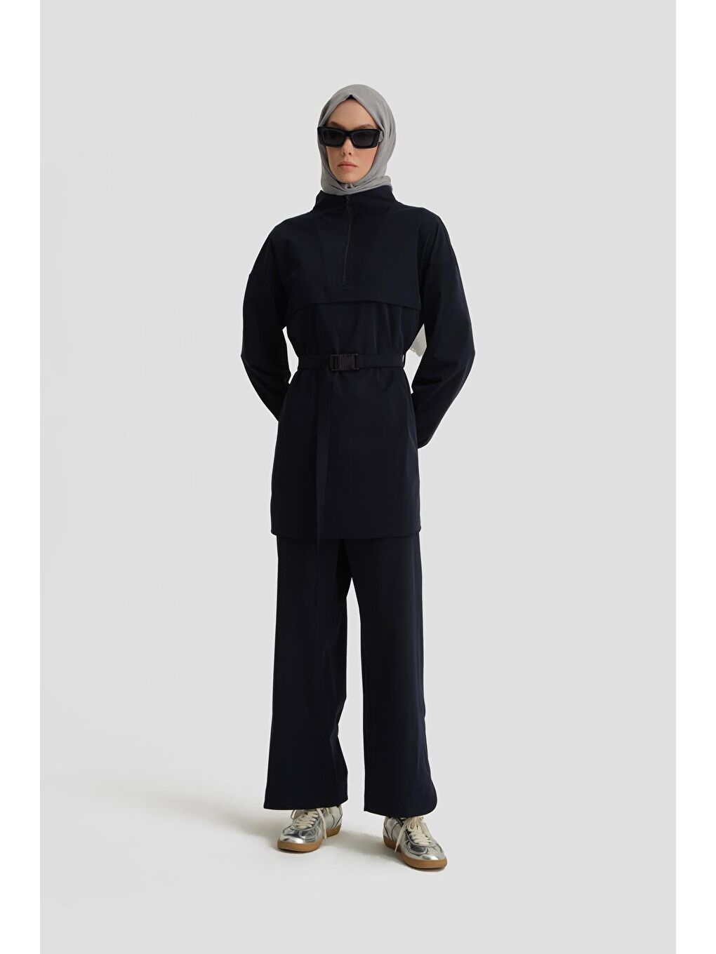 Palaska Tokalı Spor Lyocell Takım 24K6912 Lacivert-4