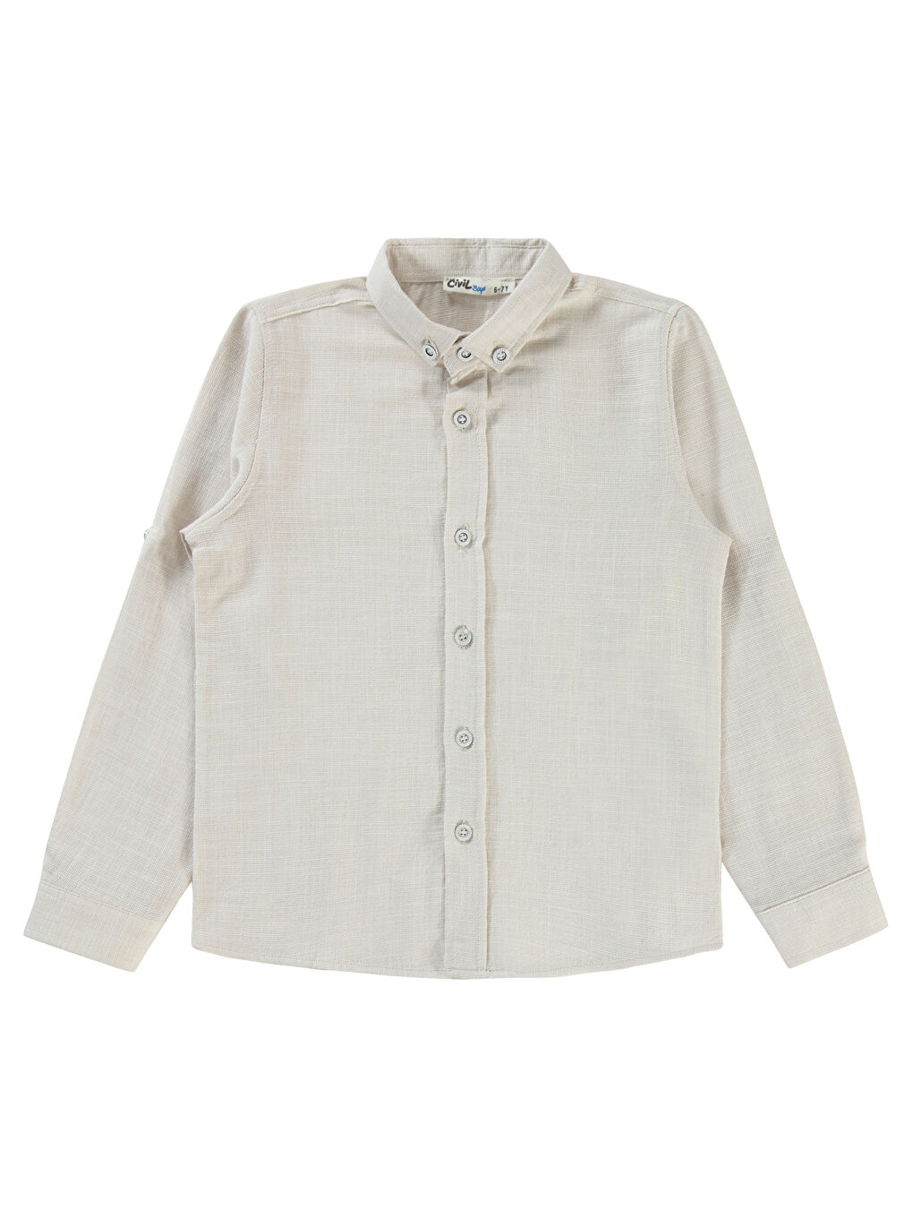 Boys Erkek Çocuk Gömlek 10-13 Yaş Bej