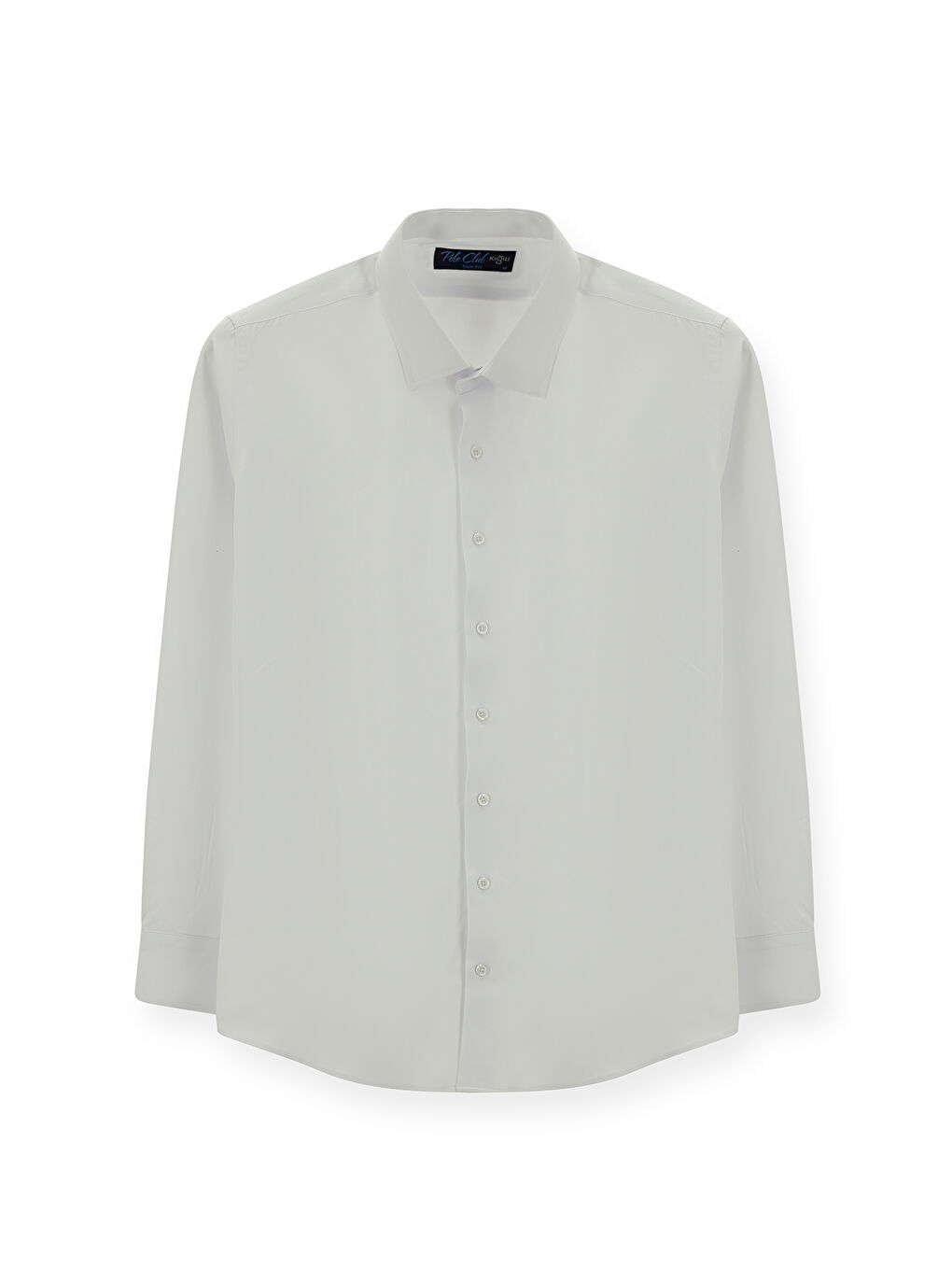 Beyaz Uzun Kol Slim Fit Klasik Yaka Oxford Pamuklu Kolay Ütülenebilir Büyük Beden Gömlek-5