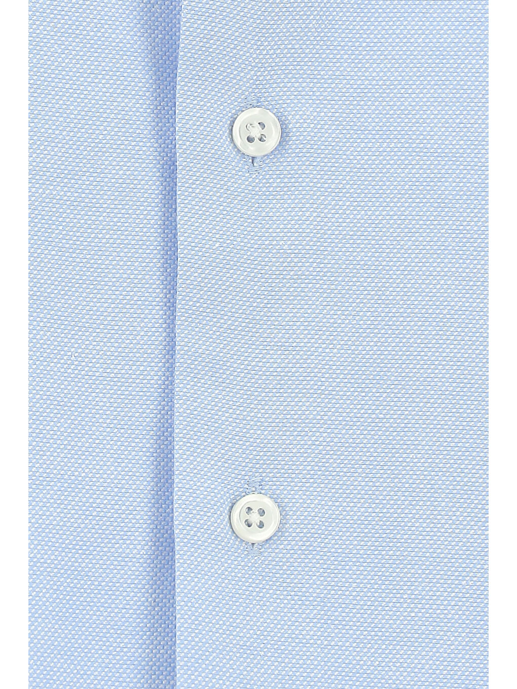 Mavi Uzun Kol Slim Fit Klasik Yaka Oxford Pamuklu Kolay Ütülenebilir Büyük Beden Gömlek-7