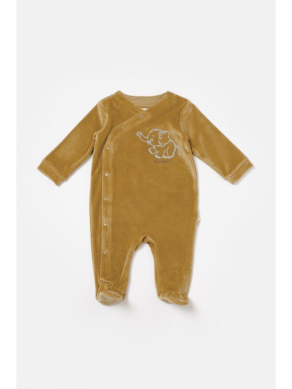 Sarı Kadife Patikli Tulum-1