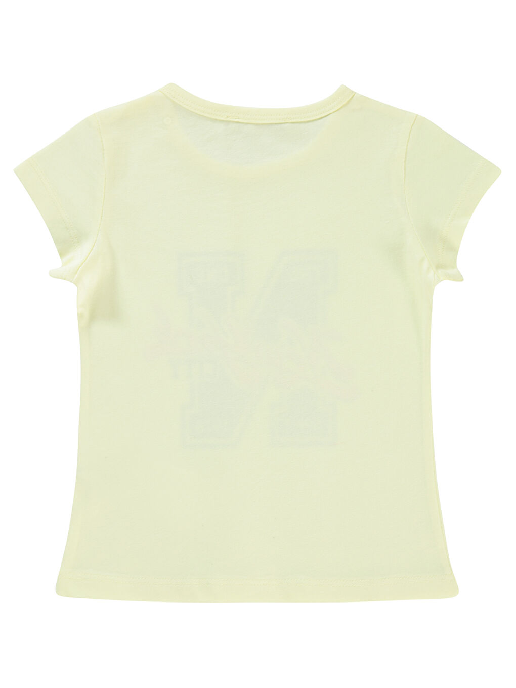 Beyaz Kız Çocuk Tişört 2-5 Yaş Tebeşir-1