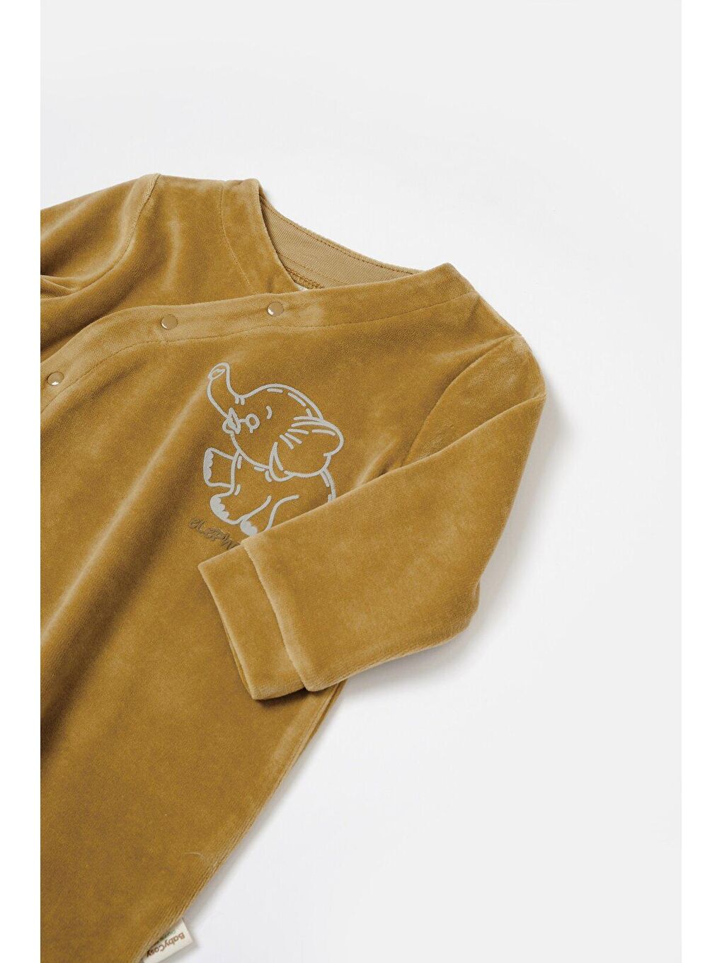 Sarı Kadife Patikli Tulum-3