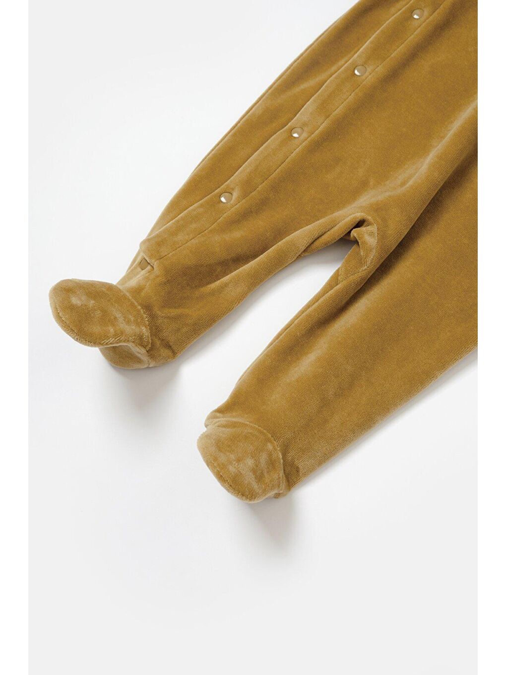 Sarı Kadife Patikli Tulum-4