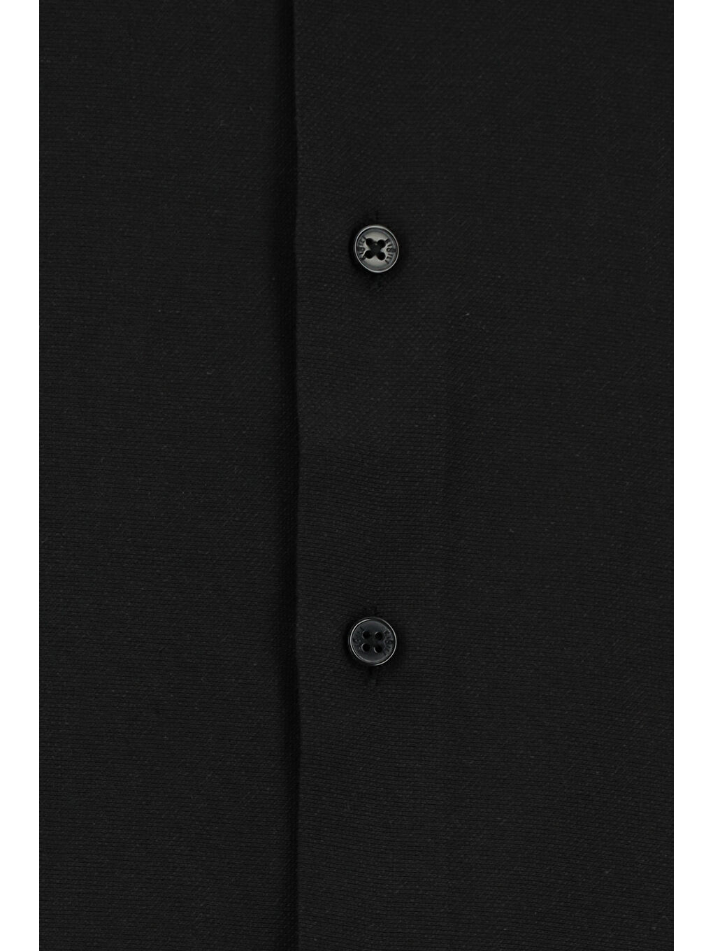 Siyah Uzun Kol Slim Fit Klasik Yaka Oxford Pamuklu Kolay Ütülenebilir Büyük Beden Gömlek-7