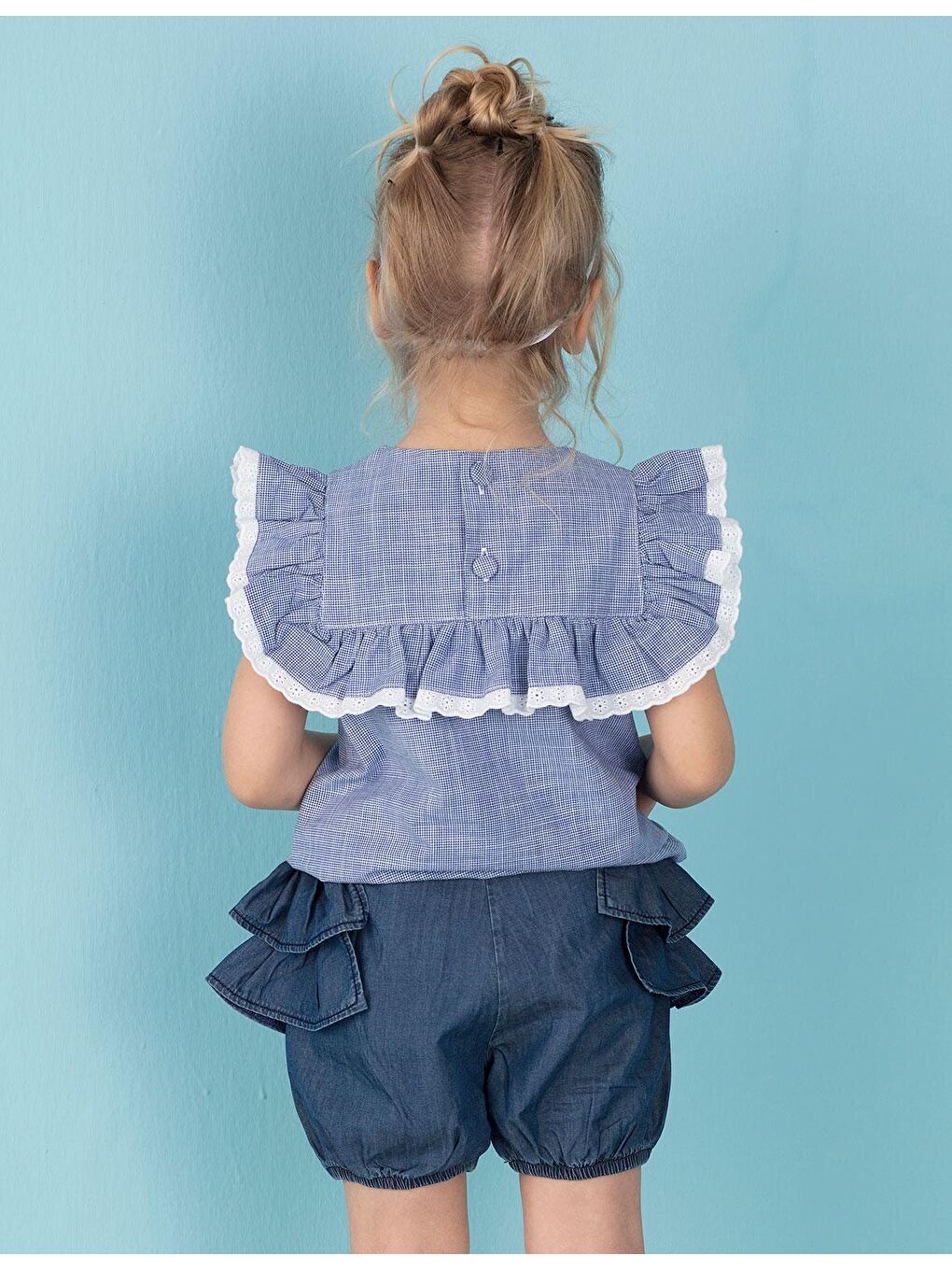 Karışık Denizci Kız Bluz-1