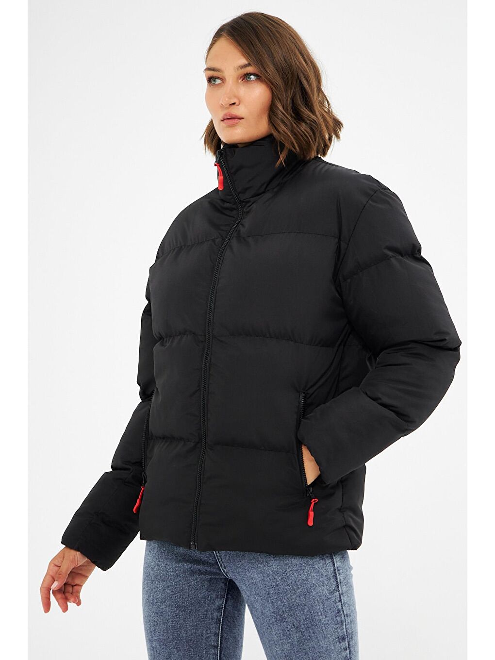 Siyah Şişme Mont-2