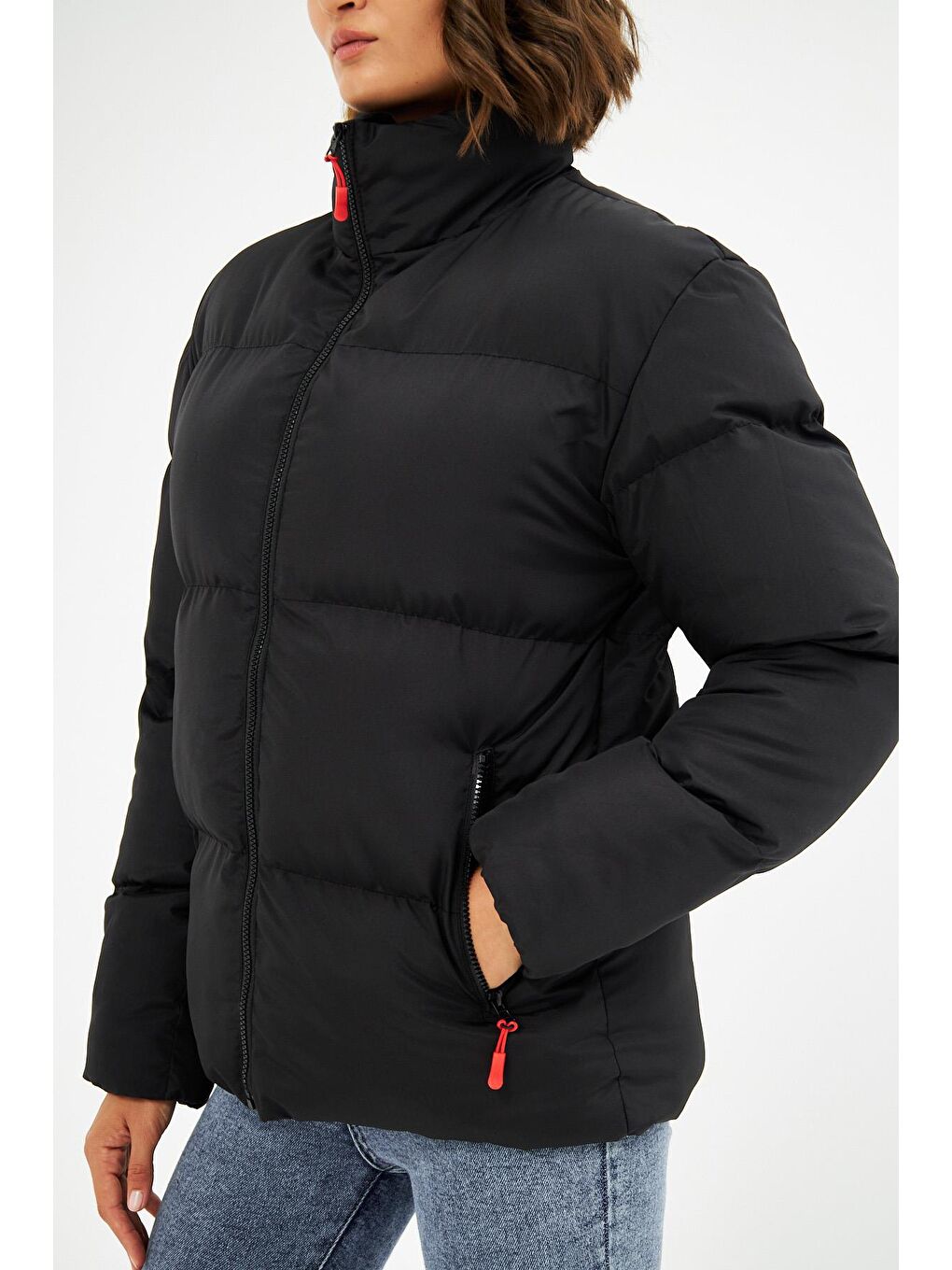 Siyah Şişme Mont-3