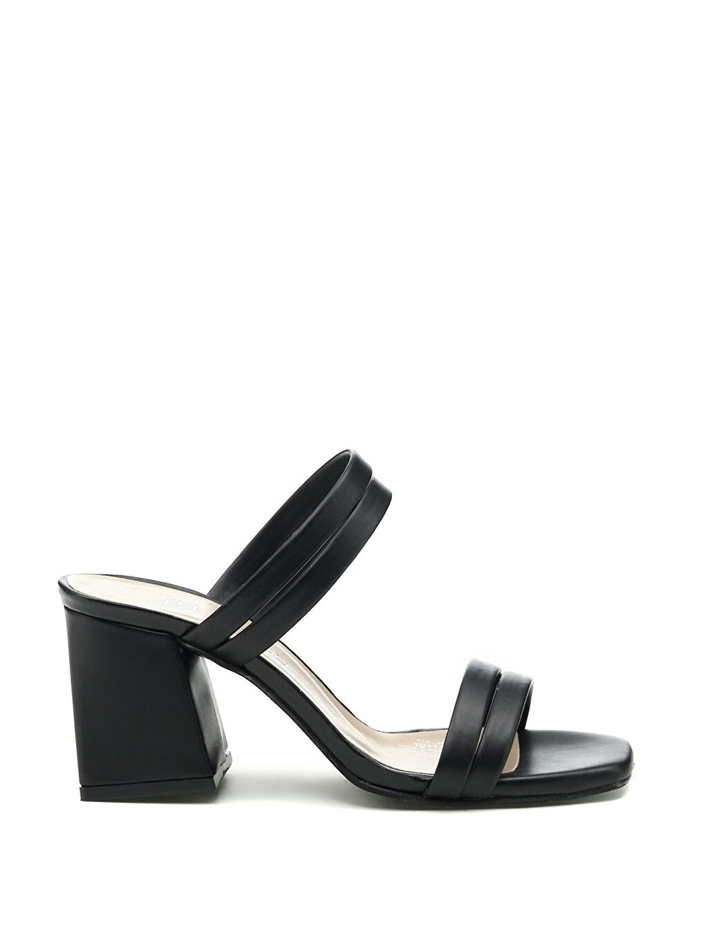 21S-465 2FX Siyah Kadın Topuklu Terlik