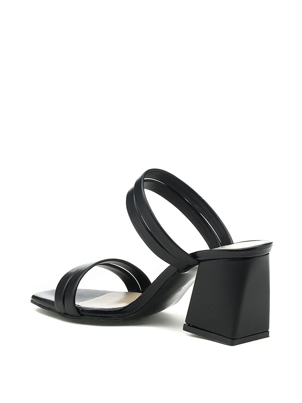 21S-465 2FX Siyah Kadın Topuklu Terlik-3