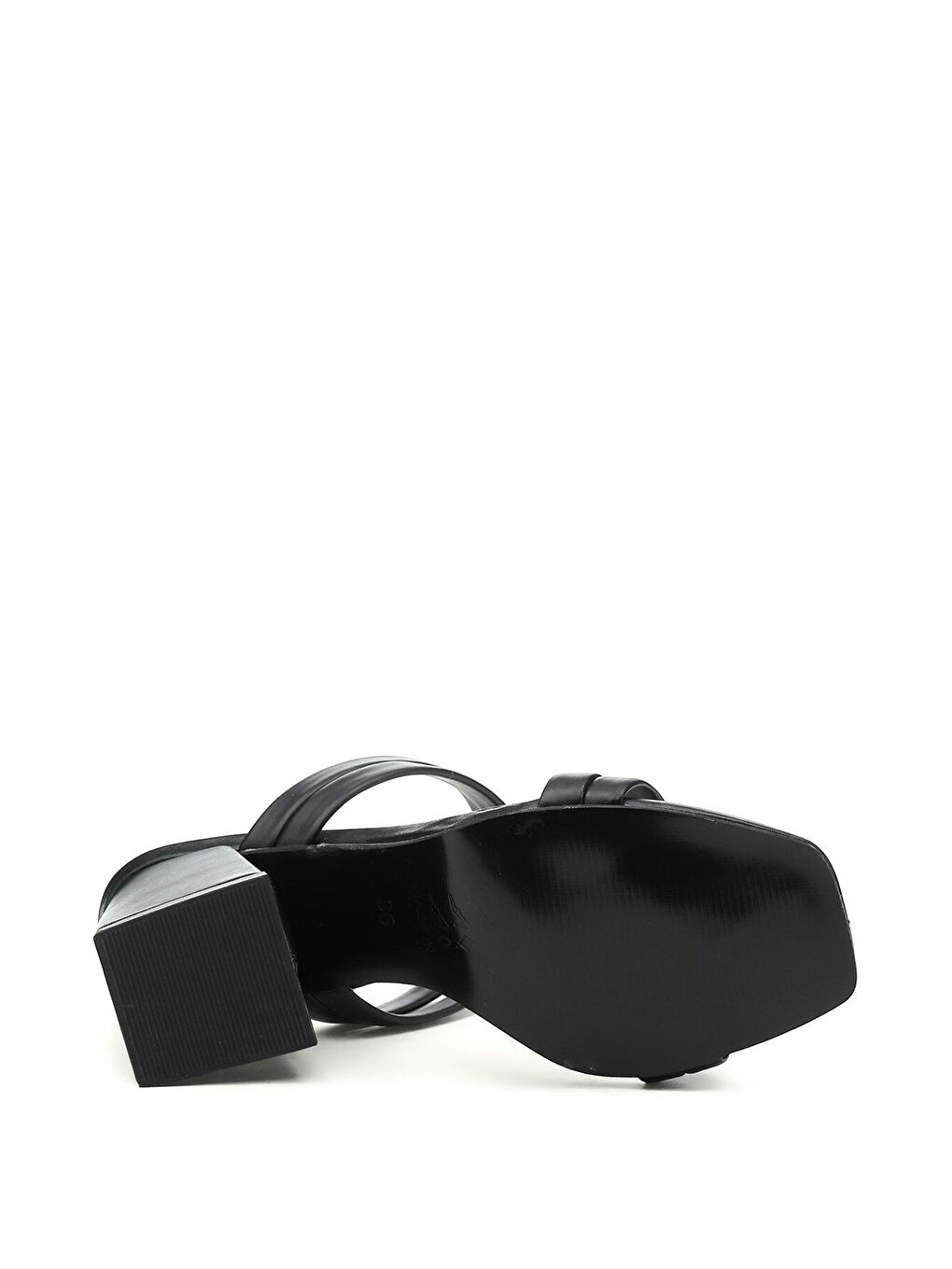 21S-465 2FX Siyah Kadın Topuklu Terlik-4