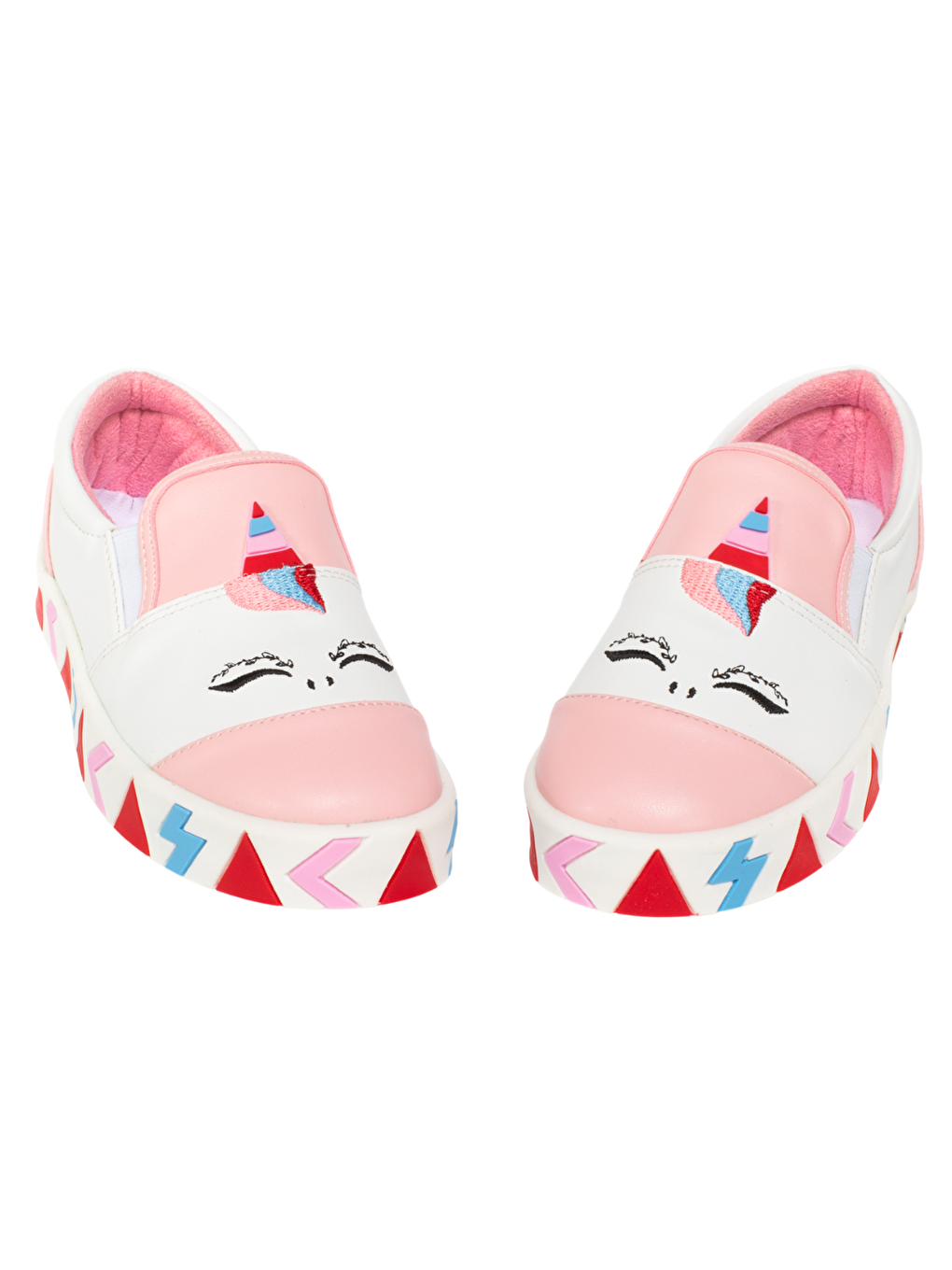 Casabony Beyaz Lastikli Kız Sneakers - 1