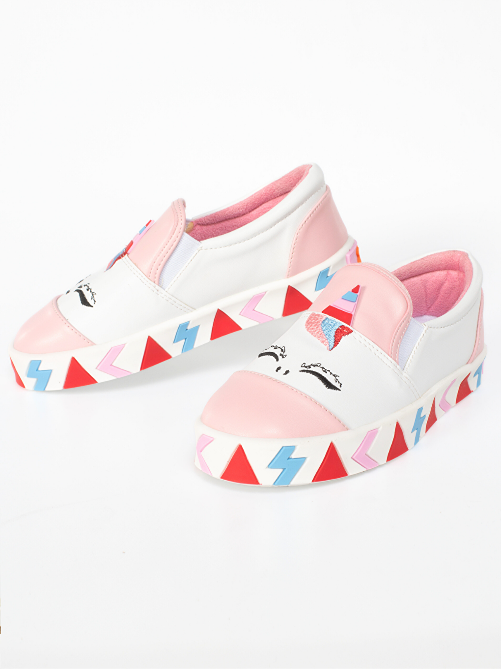 Casabony Beyaz Lastikli Kız Sneakers - 2