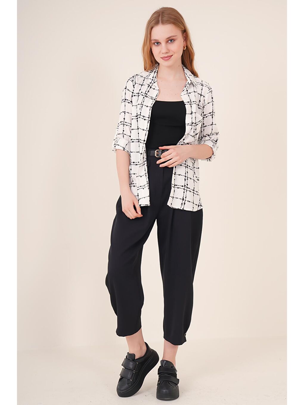 3639 TEK CEPLİ GÖMLEK - A.Beyaz-2