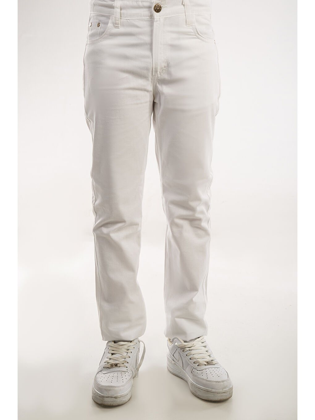 Beyaz Kids Slim Fit Erkek Çocuk Pantolon