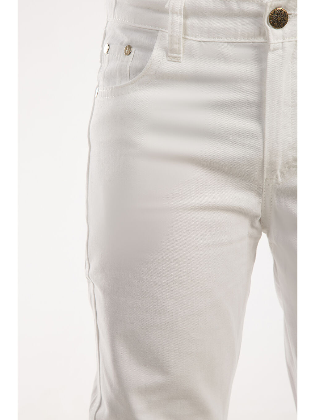 Beyaz Kids Slim Fit Erkek Çocuk Pantolon-3