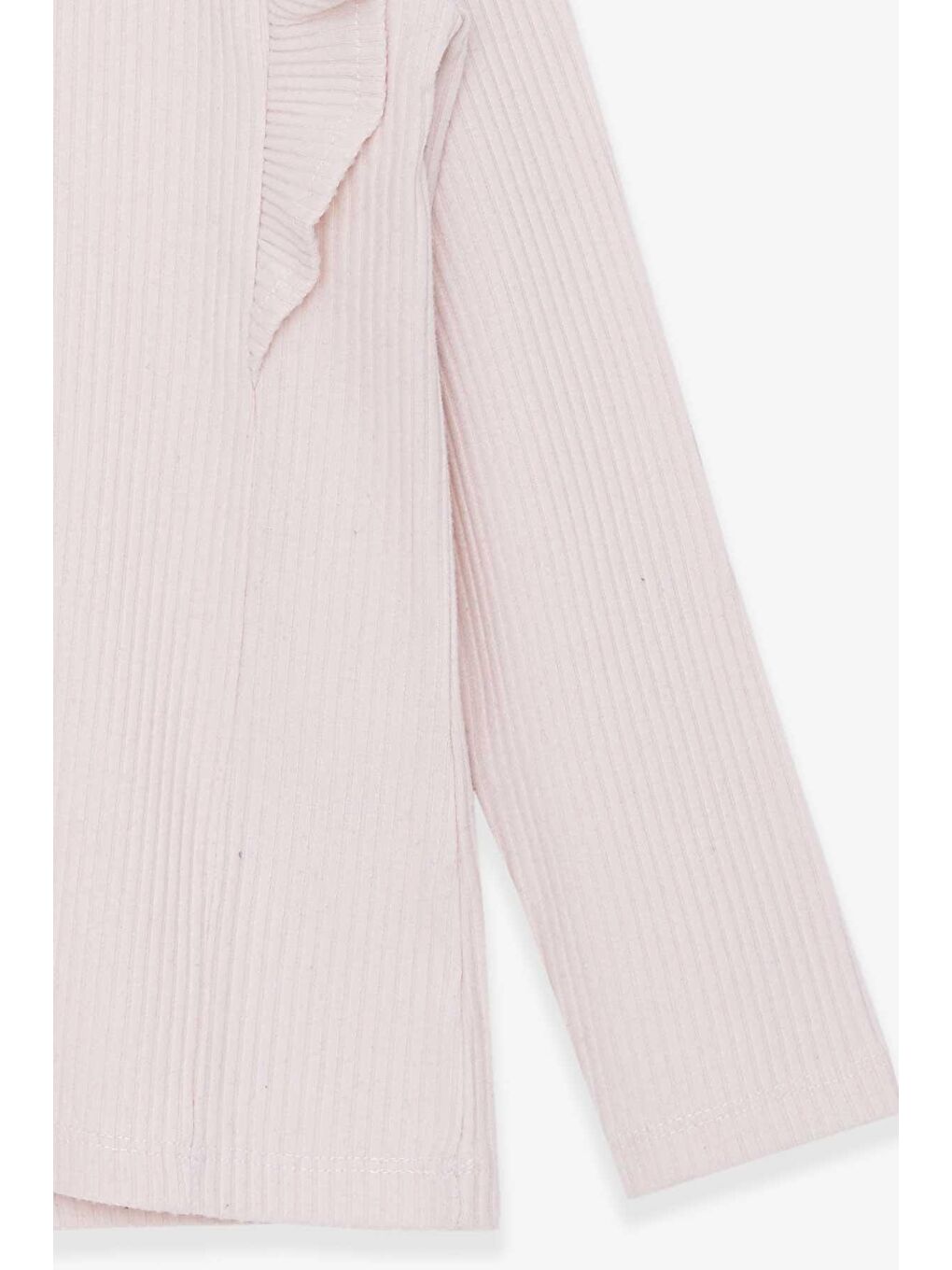 Ekru Kız Çocuk Bluz Fırfırlı Krem (6-12 Yaş)-3