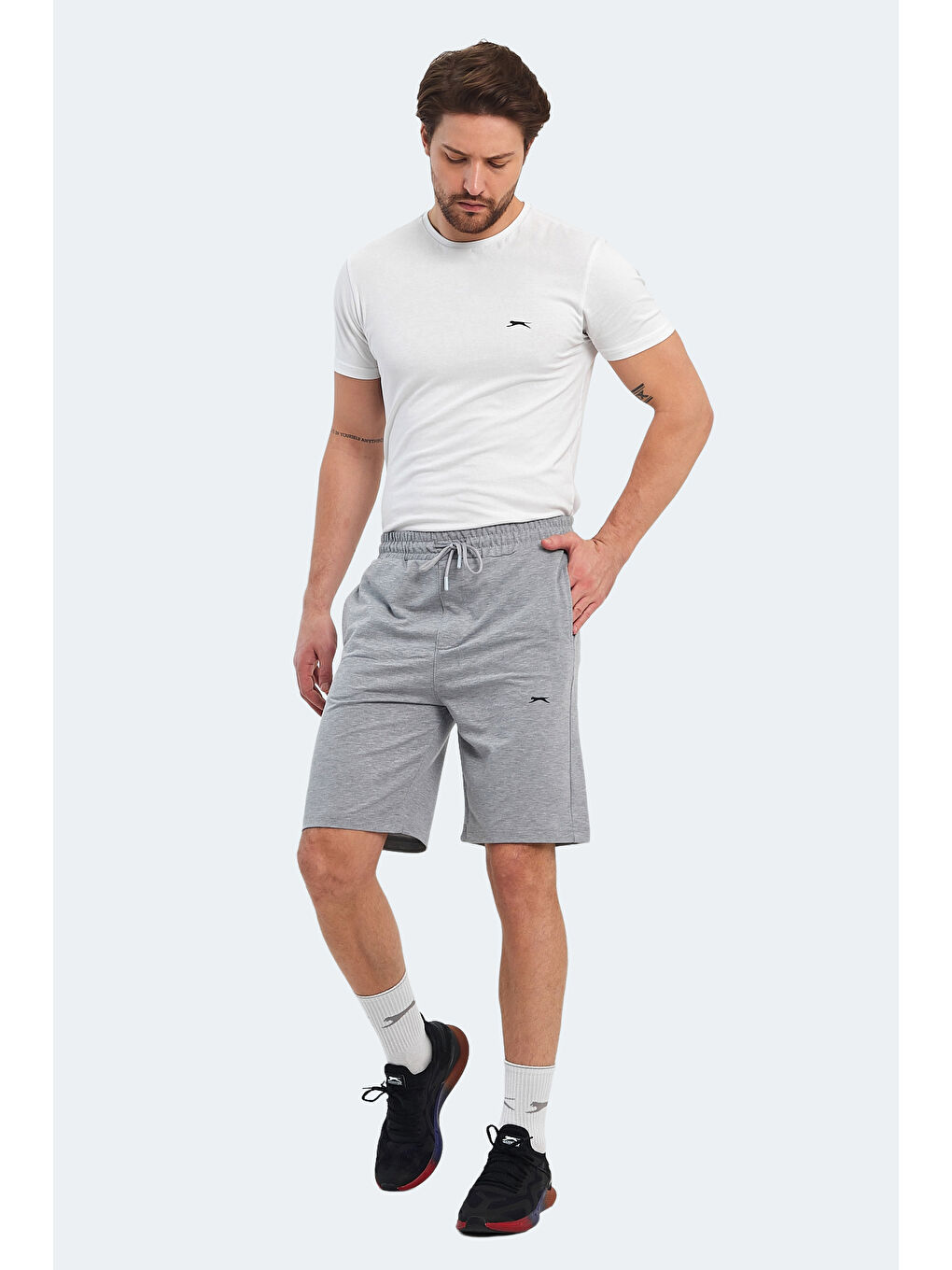 Erkek Şort Gri-5
