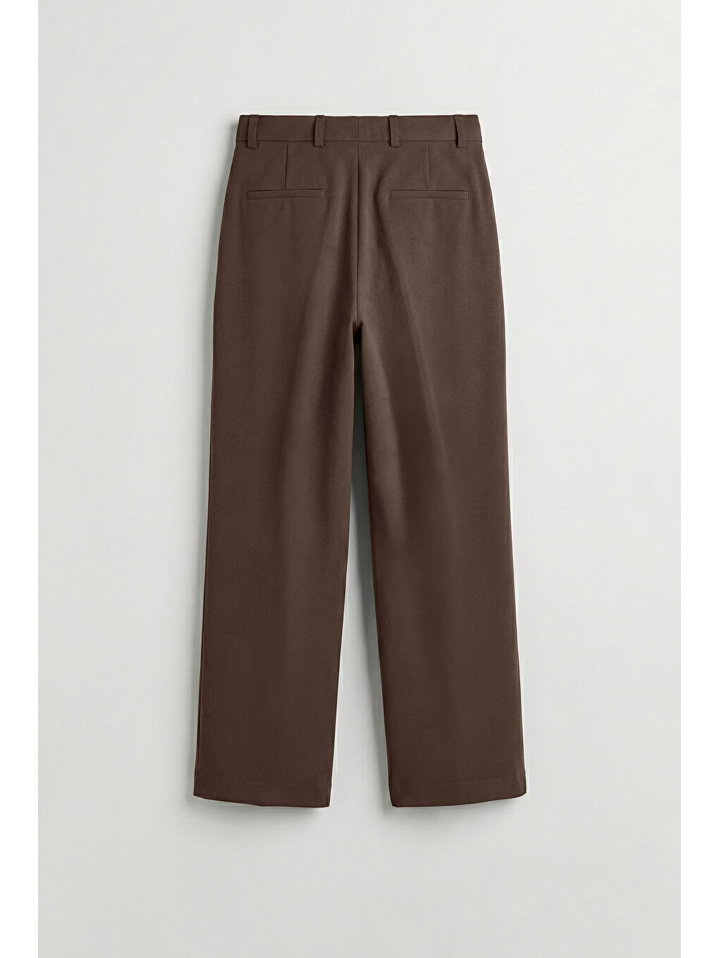 Kahverengi Erkek Baggy Fit Kumaş Pantolon Kahve-1