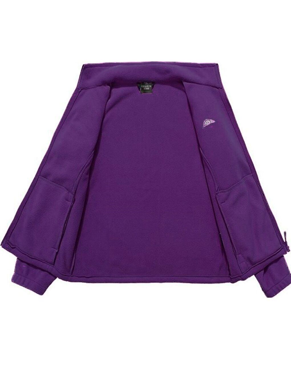 Mor Unisex Polar Tam  Outdoor Polar Erkek Fermuarlı Sweatshirt Hırka-1