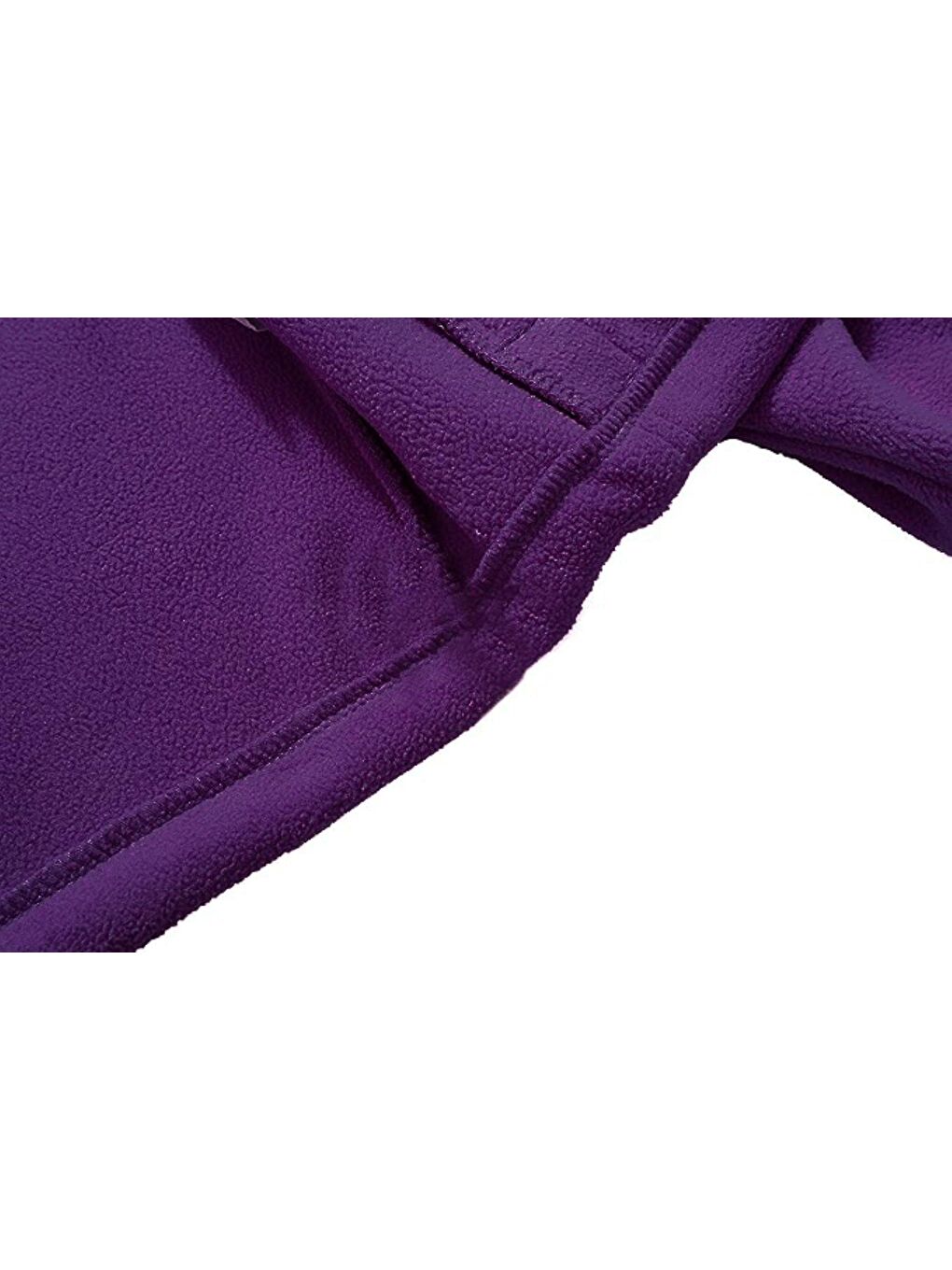 Mor Unisex Polar Tam  Outdoor Polar Erkek Fermuarlı Sweatshirt Hırka-3