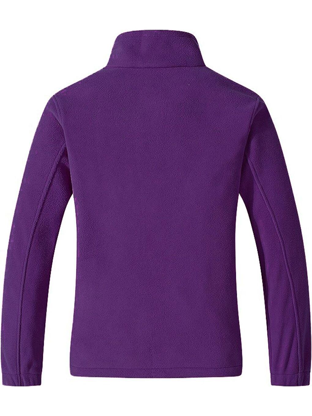 Mor Unisex Polar Tam  Outdoor Polar Erkek Fermuarlı Sweatshirt Hırka-5