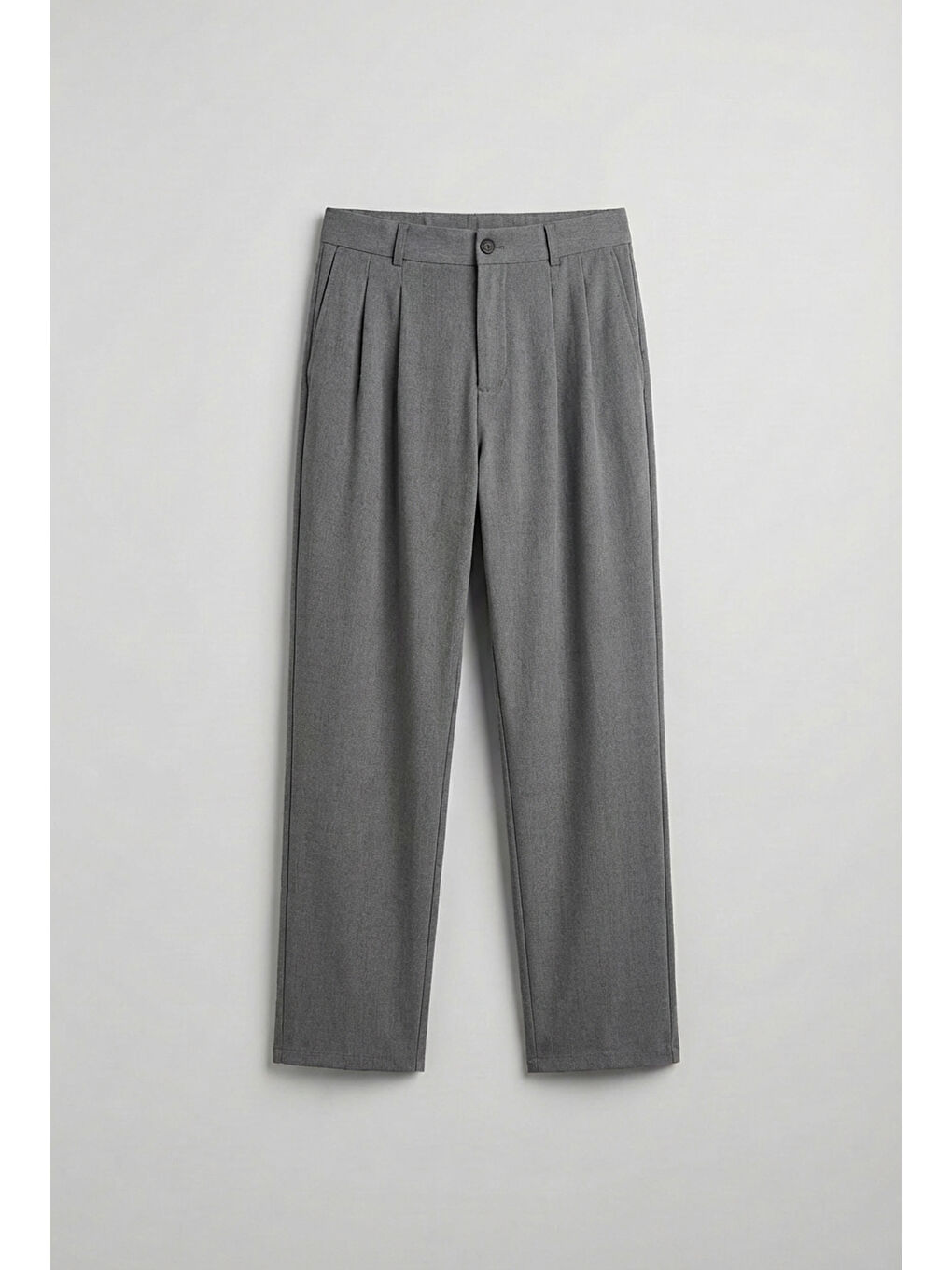 Erkek Baggy Fit Kumaş Pantolon Antrasit-4