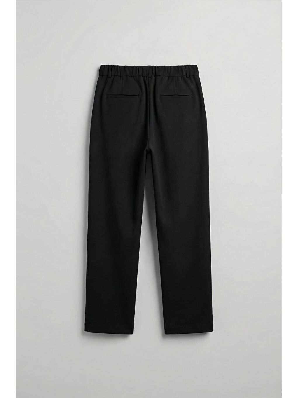 Baggy Fit Kumaş Erkek Pantolon Siyah-5