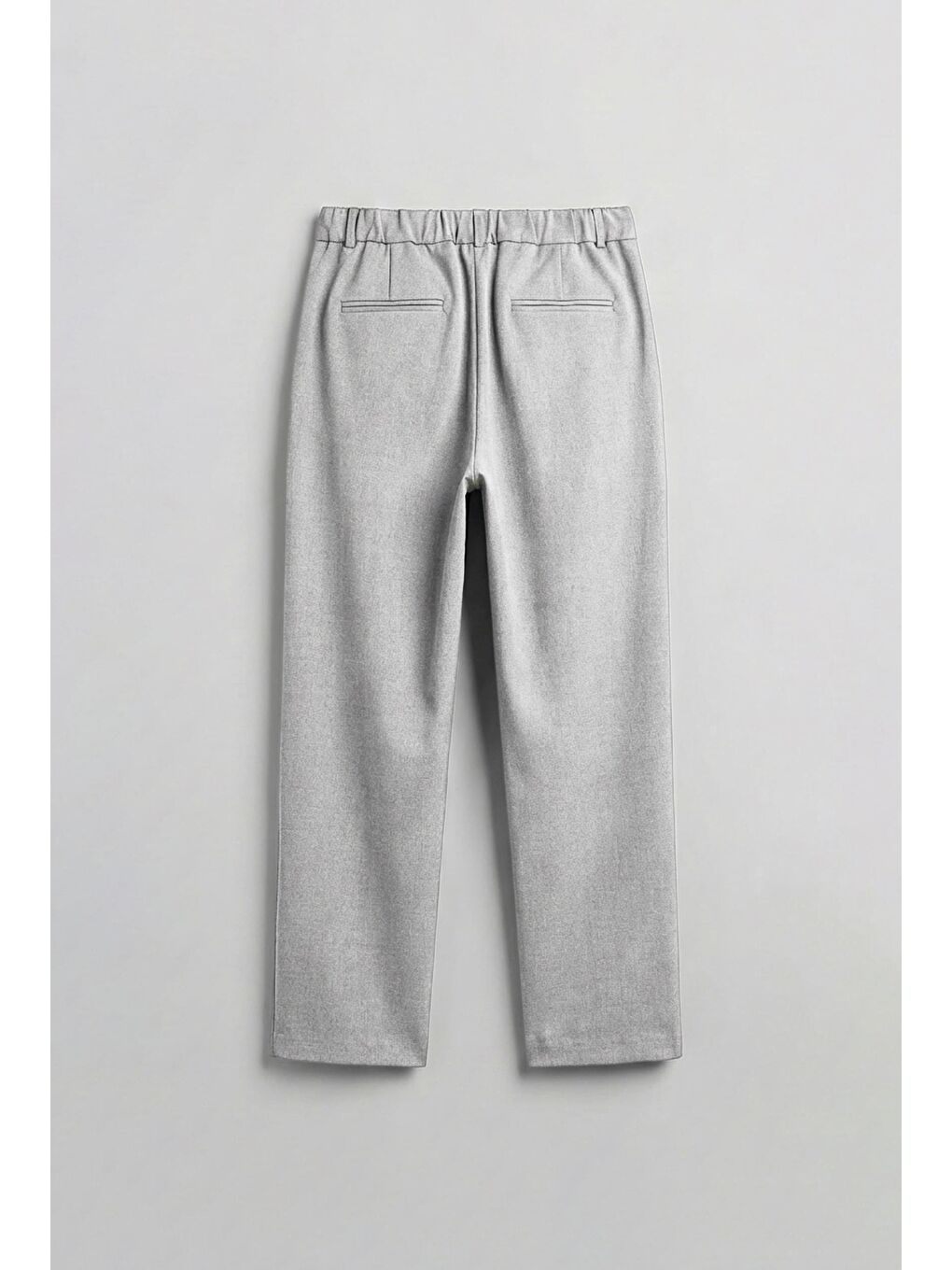 Baggy Fit Kumaş Erkek Pantolon Gri-6