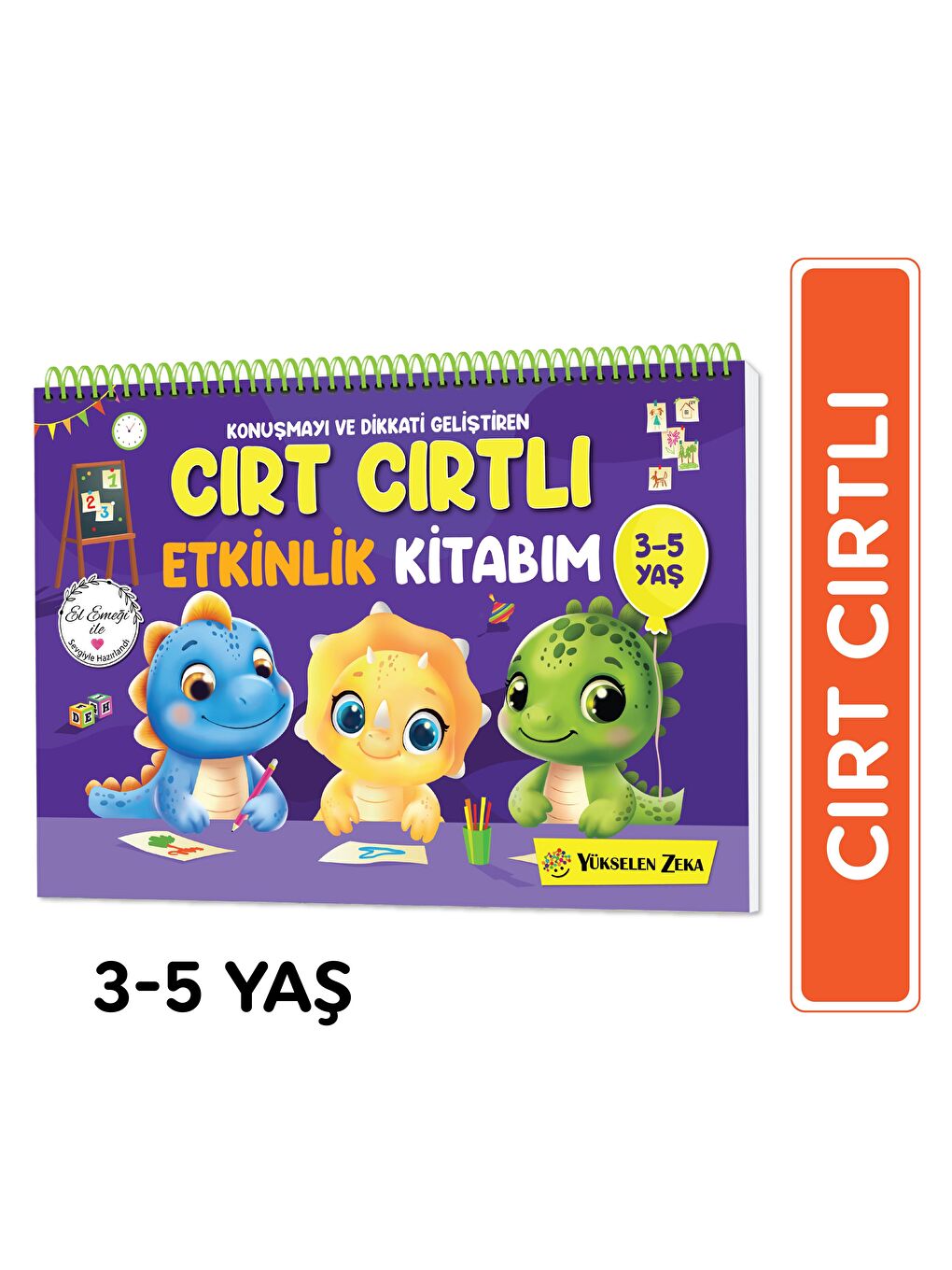 Konuşma ve Dikkati Geliştiren Cırt Cırtlı Etkinlik Kitabım (3-5 Yaş)