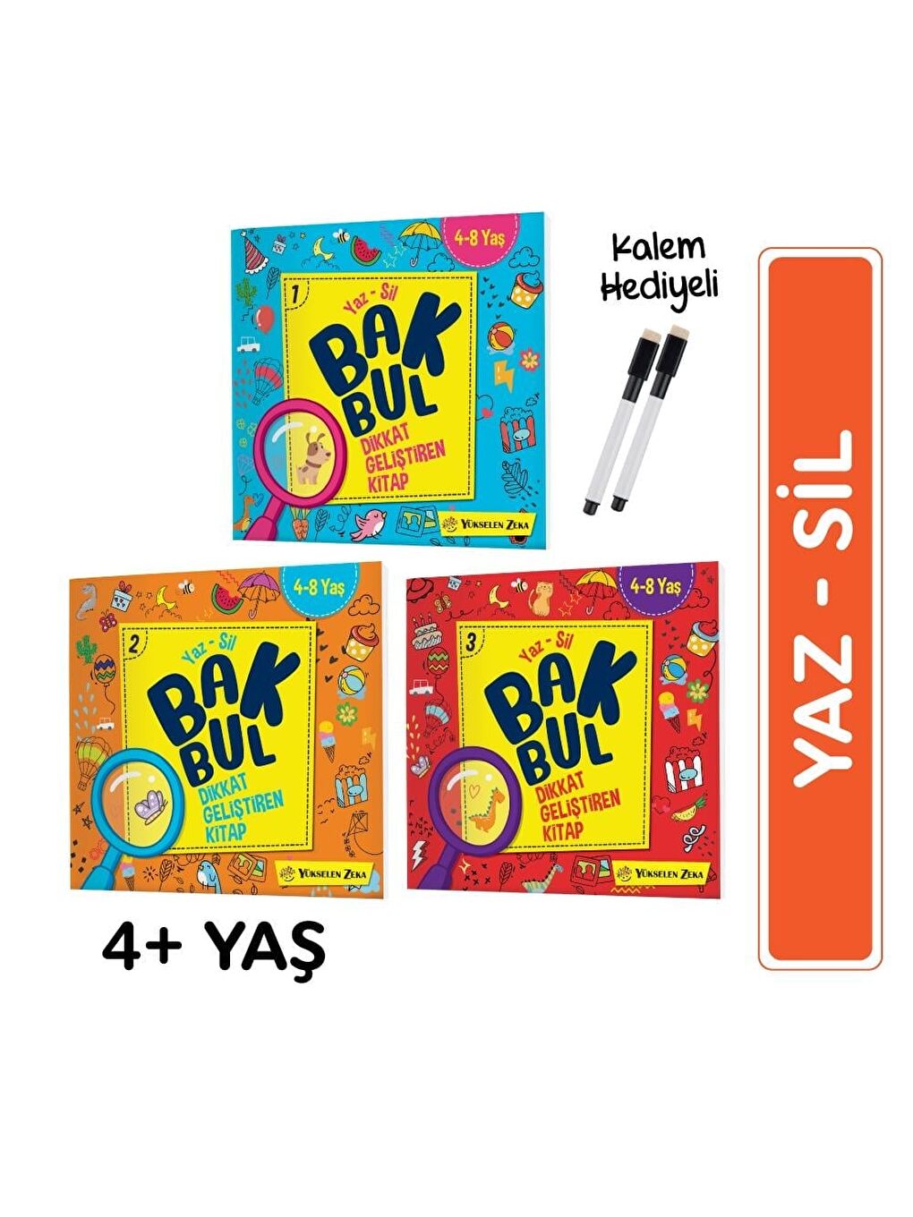 Mucit Karınca Bak Bul Dikkat Geliştiren Kitap Serisi (4-8 Yaş) Yaz-Sil