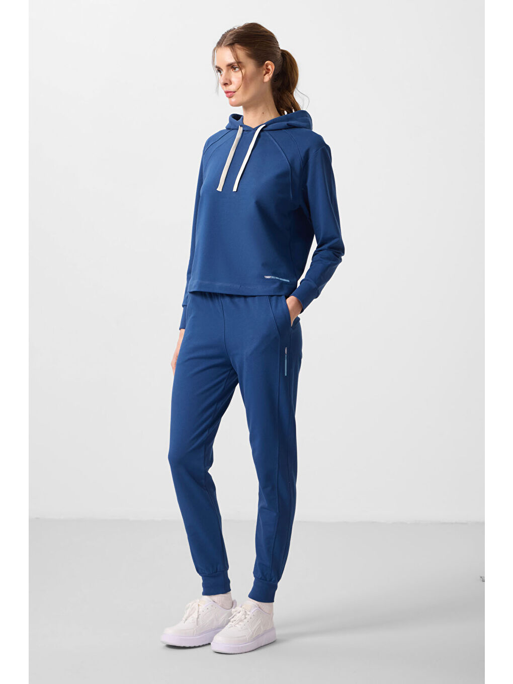 Mavi Parlament Kapüşonlu Oversize Kadın Eşofman Takım   95336-6