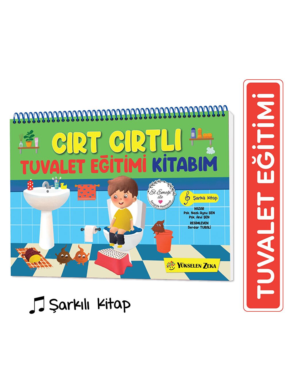 Yükselen Zeka Cırt Cırtlı Tuvalet Eğitimi Kitabım (Şarkılı)