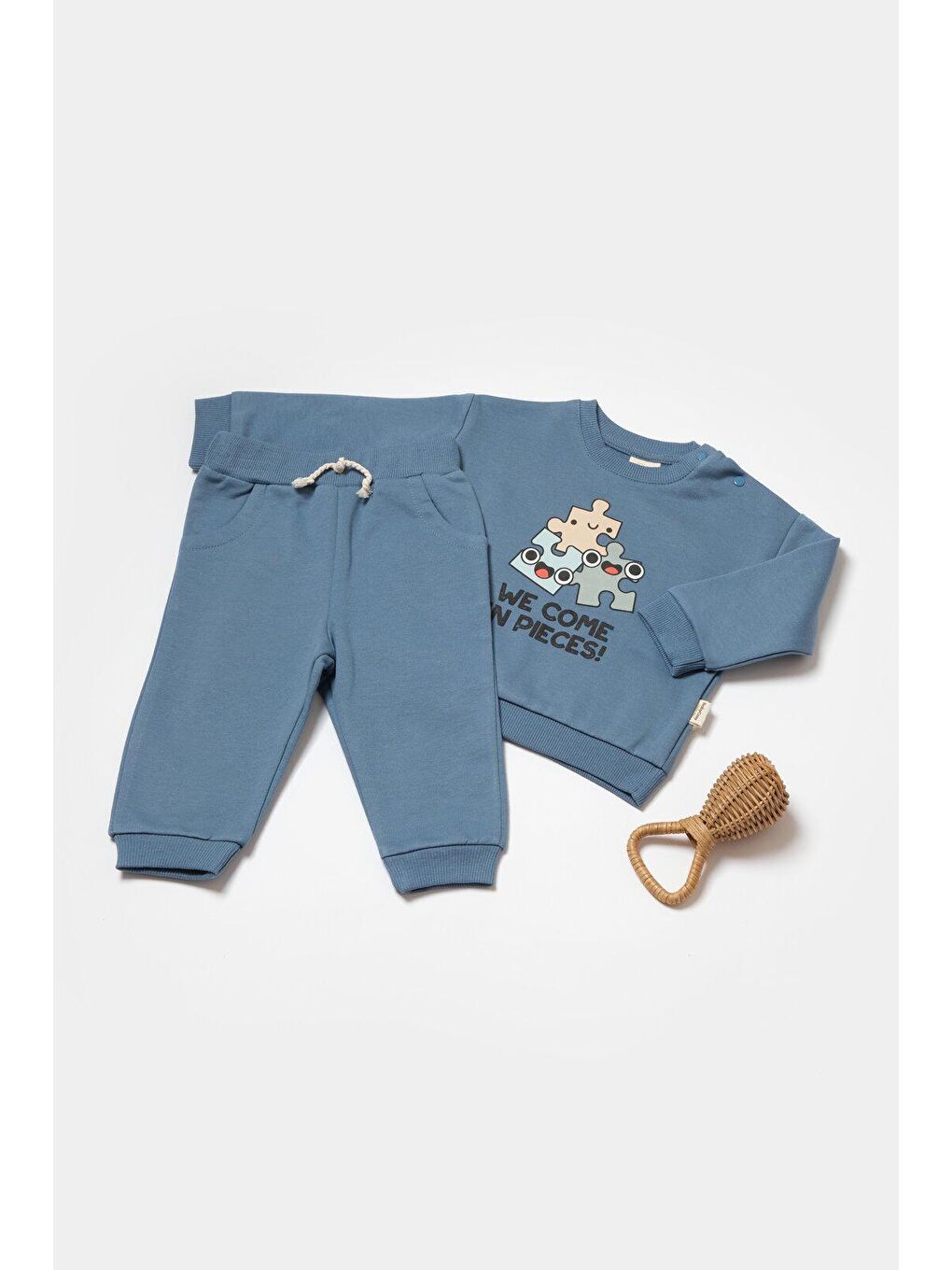 Mavi Sweatshirt & Pantolon Takımı