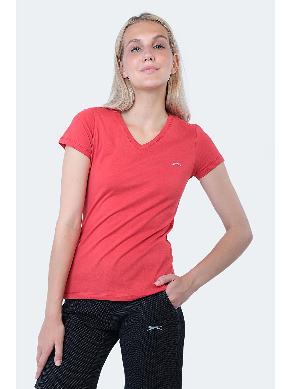 SLAZENGER Kırmızı REBELL I Kadın T-Shirt Kırmızı