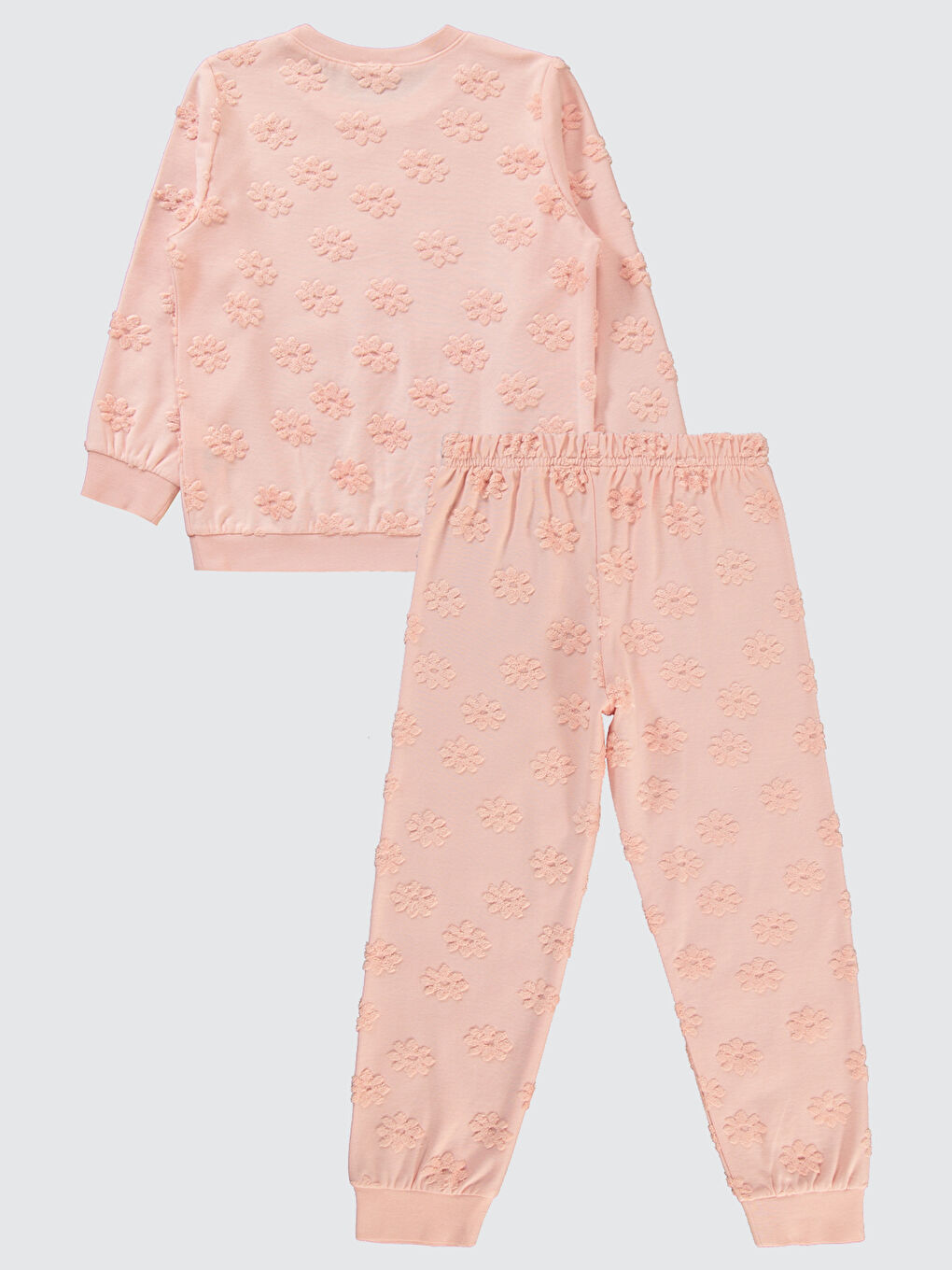 Pembe Girls Kız Çocuk Pijama Takımı 6-9 Yaş Pudra-1