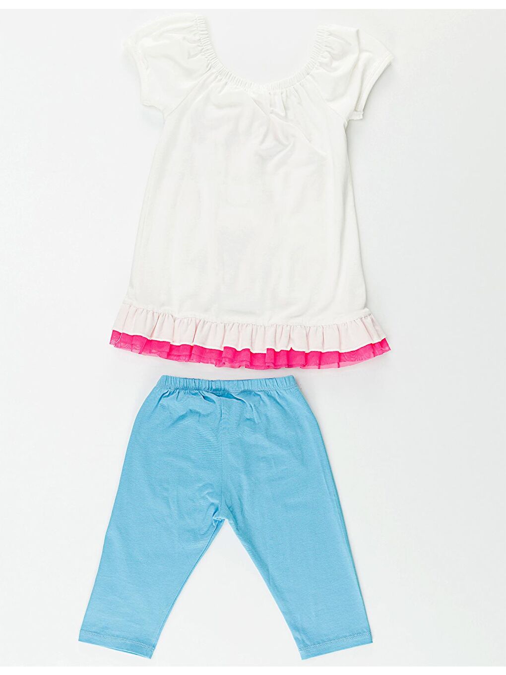 Karışık Pembe Kedicik Tunik Takım-3