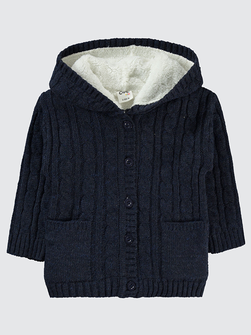 Civil Baby Erkek Bebek Hırka 6-18 Ay Lacivert