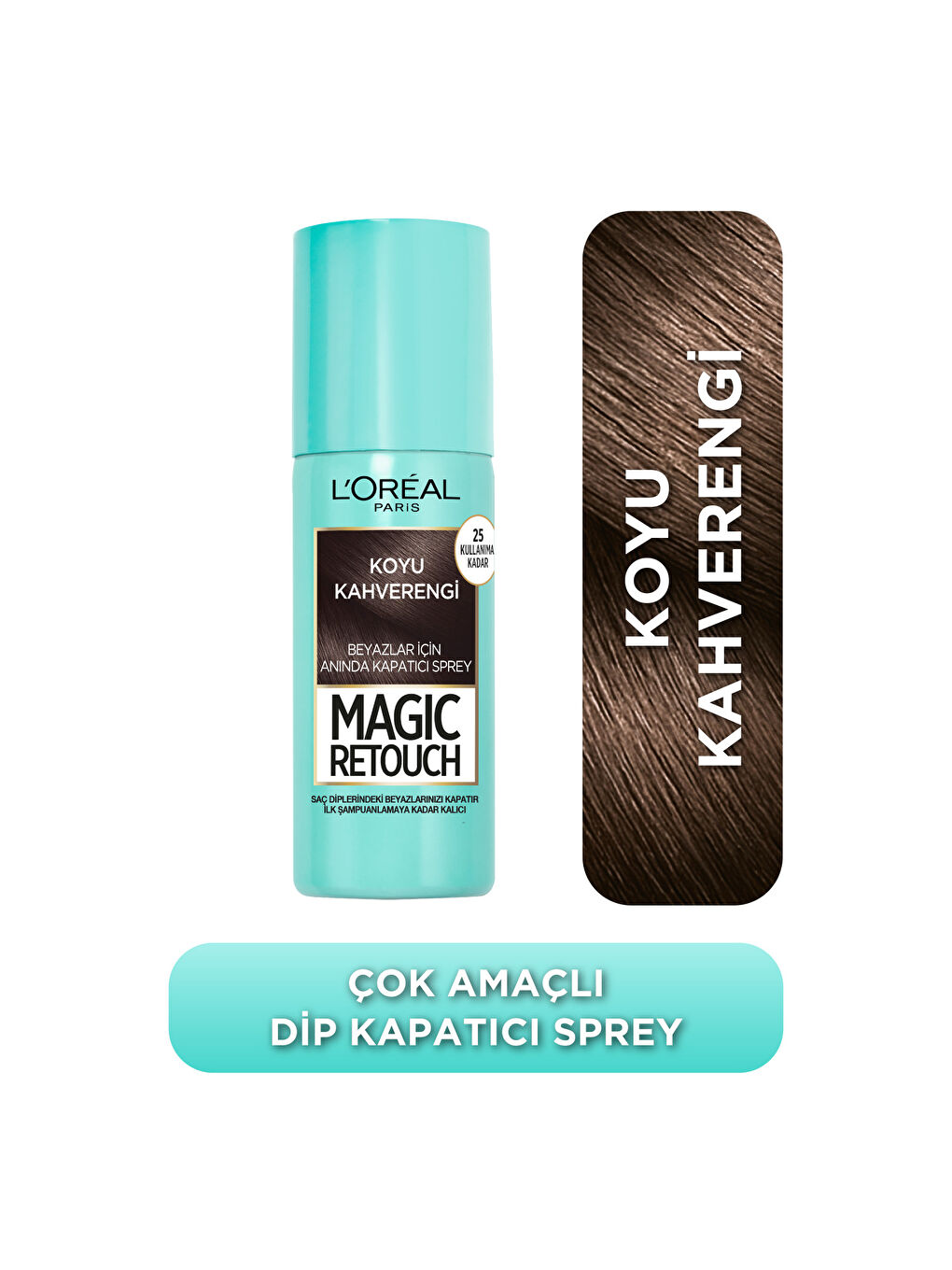 L'Oreal Paris Kahverengi MAGIC RETOUCH KOYU KAHVERENGI