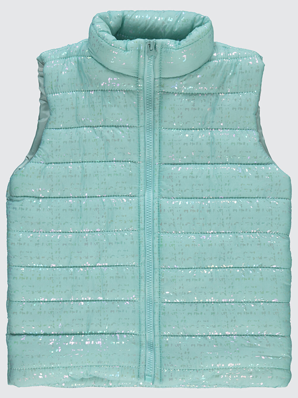 Yeşil Kız Çocuk Yelek 6-9 Yaş Mint