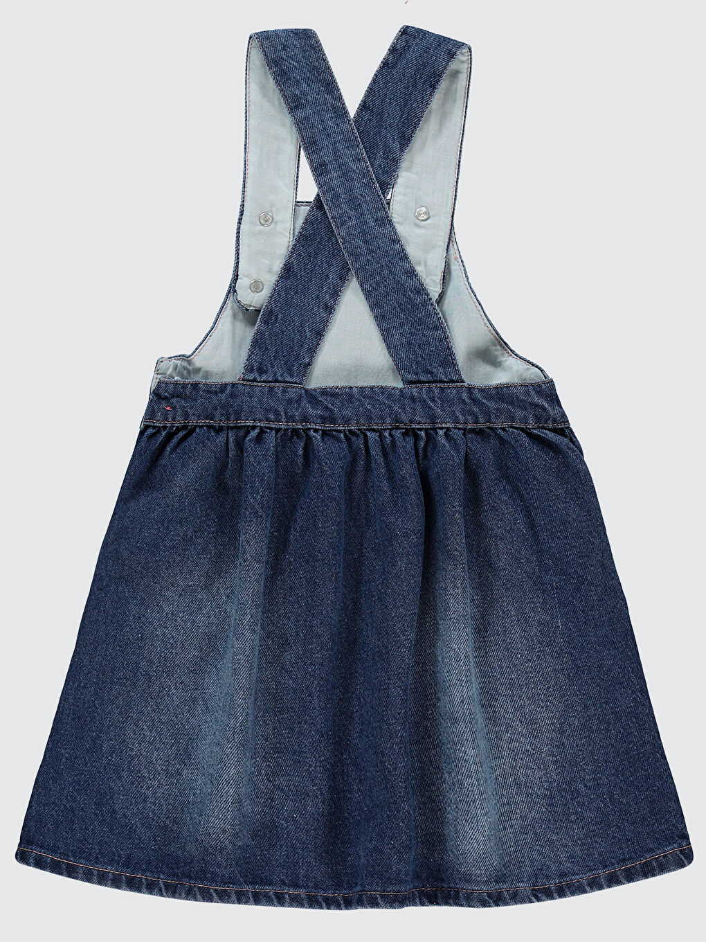 Kız Çocuk Salopet 2-5 Yaş Mavi-1