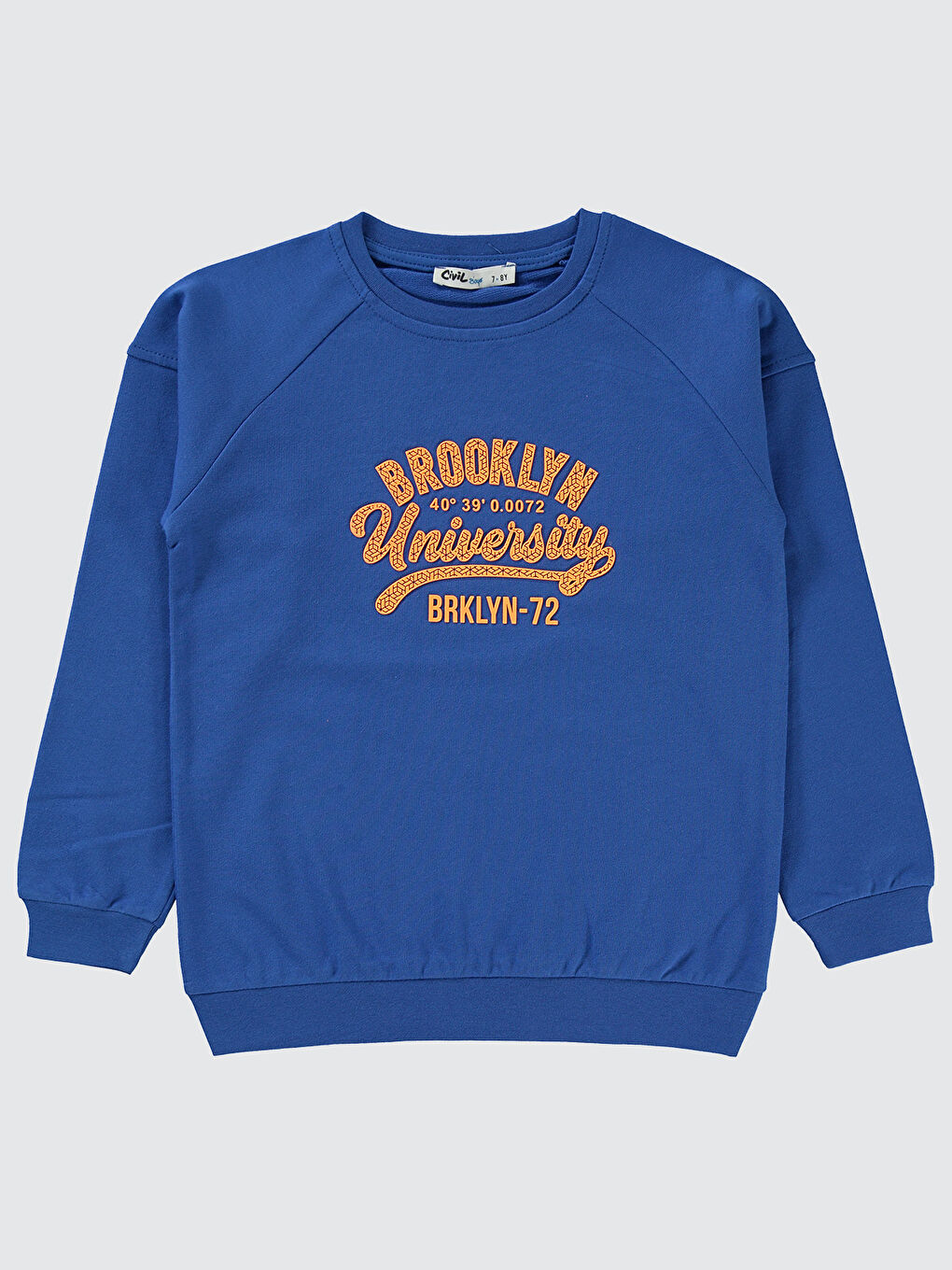 Civil Erkek Çocuk Sweatshirt 10-13 Yaş Saks Mavisi